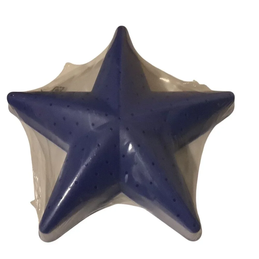Ikea Smila Stjärna Star-Shaped Wall Lamp 28 Cm Blue Plastic Childrens Room Light